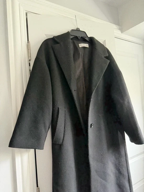 MANGO Oversized Wool Coat - Picture 4 of 6